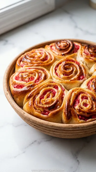 Vegan Rhubarb and Ginger Buns Recipe
