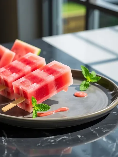 Watermelon Popsicles – Refreshing Summer Treat - cooking process
