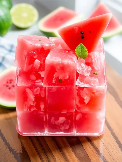 Watermelon Shaved Ice Recipe - ingredients preparation
