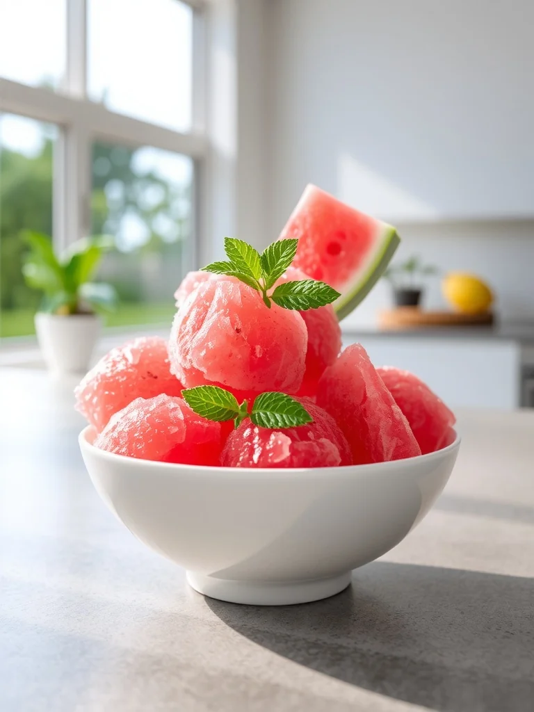 Watermelon Sorbet – 2‑Ingredient Refreshing Dessert