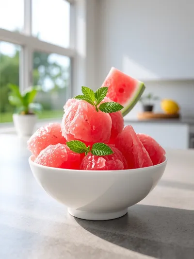 Watermelon Sorbet – 2‑Ingredient Refreshing Dessert