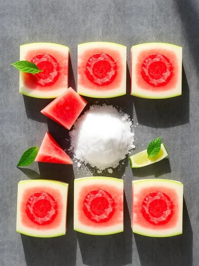Watermelon Sorbet – 2‑Ingredient Refreshing Dessert - ingredients preparation