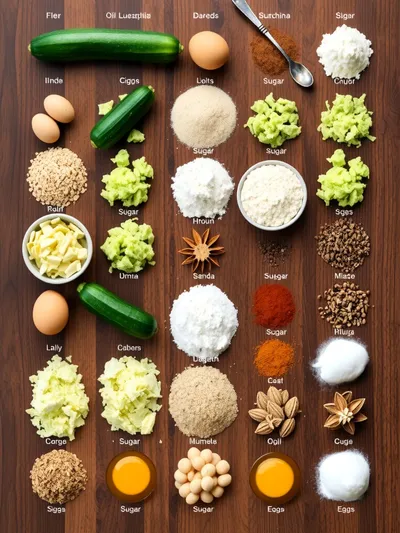 Easy Zucchini Bread Recipe - ingredients preparation
