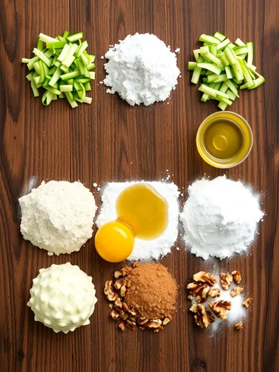 Easy Zucchini Bread Recipe - ingredients preparation