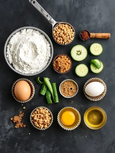 Zucchini Bread Muffins – Easy Summer Snack - ingredients preparation