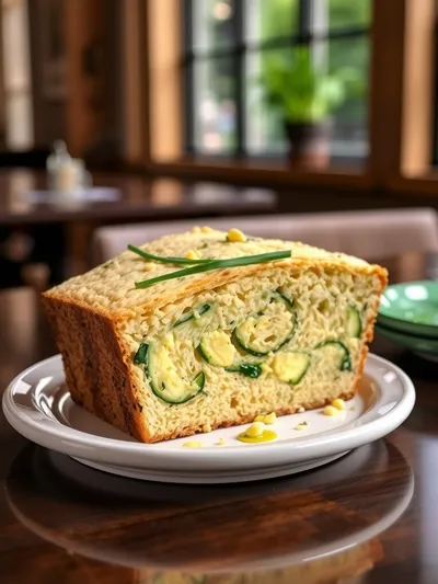 Zucchini Cheddar Cheese & Chive Buttermilk Quick Bread - cooking process