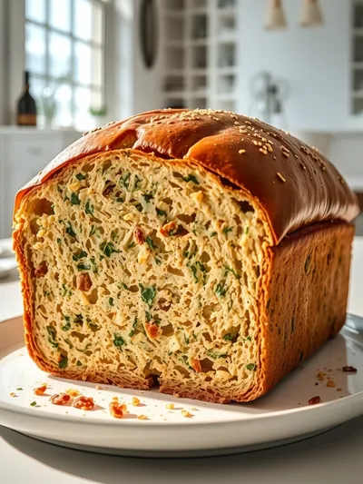 Zucchini Cheddar Herb Bread