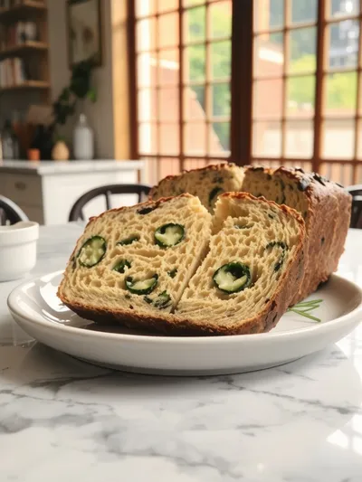 Zucchini Cheese Bread Recipe - cooking process